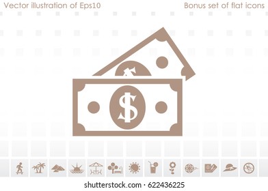 two dollars icon