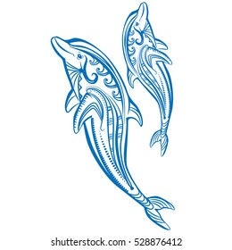 Two dolphins