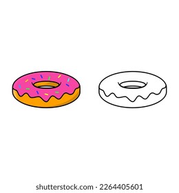 Two Donut Cakes for Recoloring