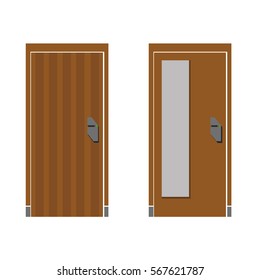 Two Door Icon, With Glass.