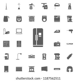 two door refrigerator icon. Electro icons universal set for web and mobile
