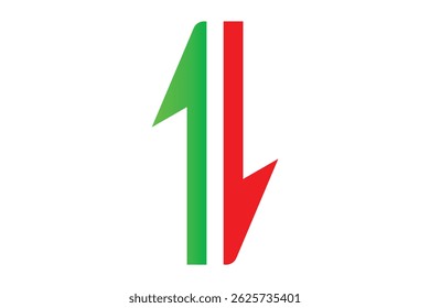 ícone de seta de direção de dois e dois sentidos, ícone de seta de vetor.