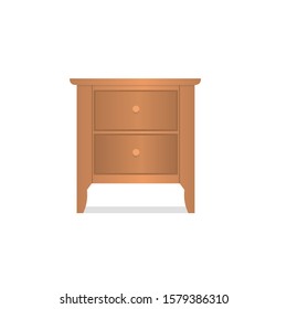 two drawers isolated on white background