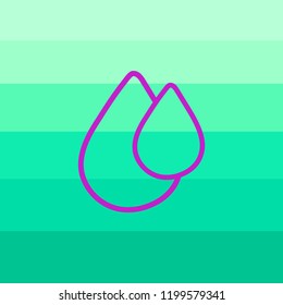 two drops of water - water drop icon