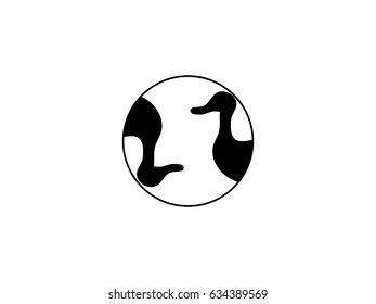 Two ducks logo deisgn