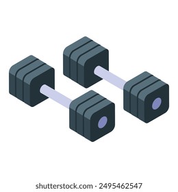 Two dumbbells for weightlifting, showing the concept of bodybuilding