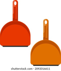 Two dustpads, illustration, vector on a white background.