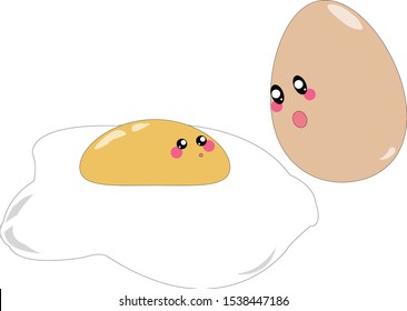 two eggs have fallen in love 