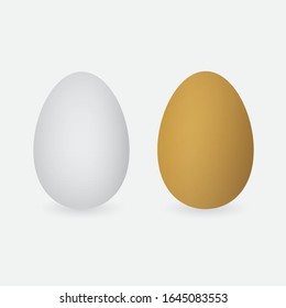 two eggs - vector illustration