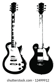 Two electric guitars