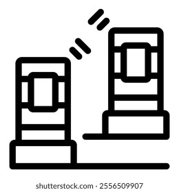 Two electronic devices exchanging data wirelessly, symbolizing communication and connectivity