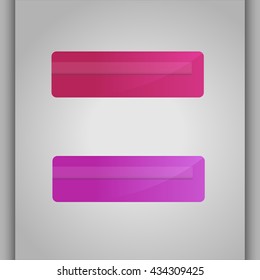 Two elegant banners with blank box for optional text.