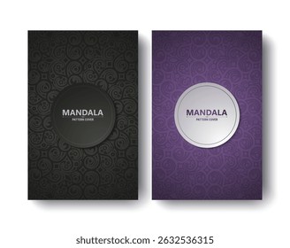 Two elegant pattern design for book cover