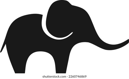 two elephant minimalist logo design