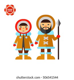 Two Eskimos Icon