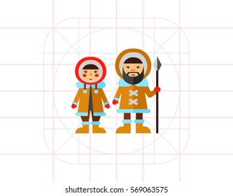 Two Eskimos Icon