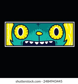 two eye art vector illustator graphic design cartoon