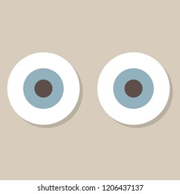 Two eyes. Two eyes icon. Vector illustration. EPS 10.