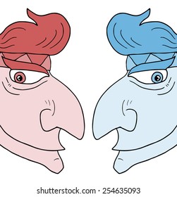 Two faces