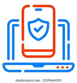 Two factor icon for web, app, infographic, etc