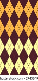 Two fashionable colored seamless argyle patterns