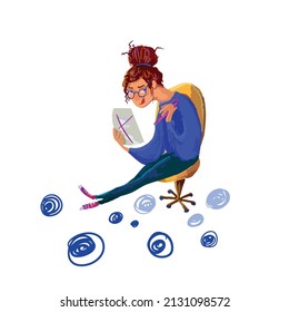 Two female professional writers are standing next to clipboard with pencil. Concept of creative people and profession. Author writing article or novel. Flat cartoon vector illustration