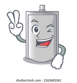 Two finger bag packaging snack on a mascot