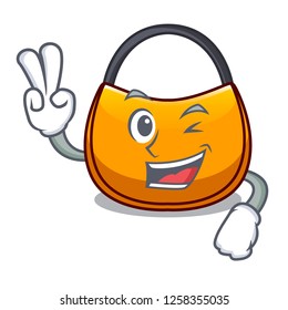 Two finger beautifully hobo bag on character funny