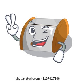 Two finger character modern plastic bread bin box
