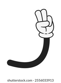 Two finger comic hand gesture
