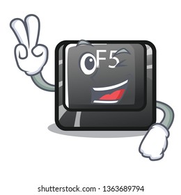 Two finger f5 installed on the mascot computer