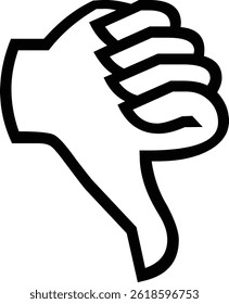 two finger, five finger hand icon set
