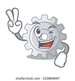 Two finger gear on style character shape funny
