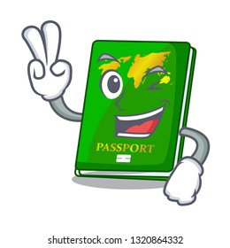 Two finger green passport 