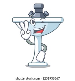 Two finger kitchen sink on stely modern character
