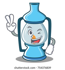 Two finger lantern character cartoon style