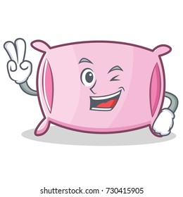 Two finger pillow character cartoon style