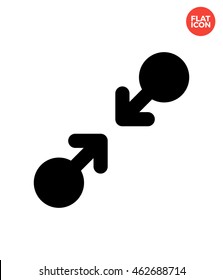 Two Finger Pinch Icon Flat Style Isolated Vector Illustration