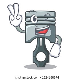 Two finger piston character in a the box