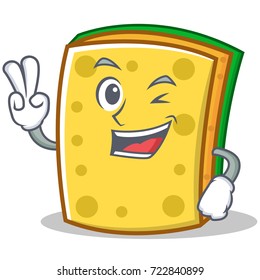 Two finger sponge cartoon character funny