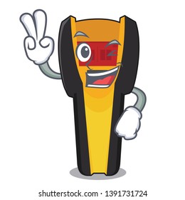 Two finger stud finder in the cartoon shape