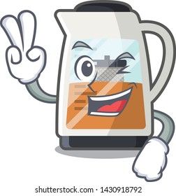 Two finger tea maker in the cartoon shape