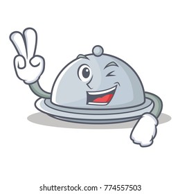 Two finger tray character cartoon style