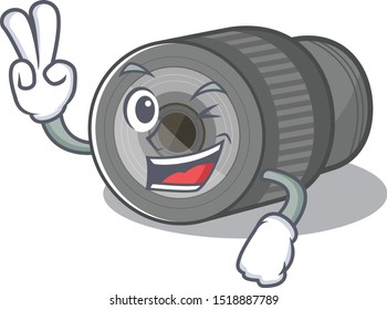 Two finger zoom lens in a cartoon bag