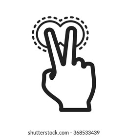 Two Fingers Double Tap