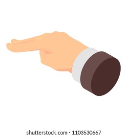 Two fingers tap icon. Isometric of two fingers tap vector icon for web design isolated on white background