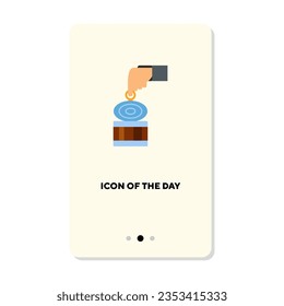 Two fingertips together vector icon. Pinch of tin isolated vector sign. Gesture and action concept. Vector illustration symbol elements for web design and apps