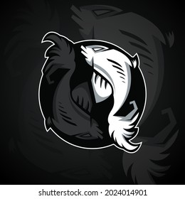 two fish form a yin yang symbol