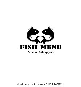 Two fish logo on a white background