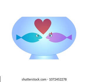 Two fish in love